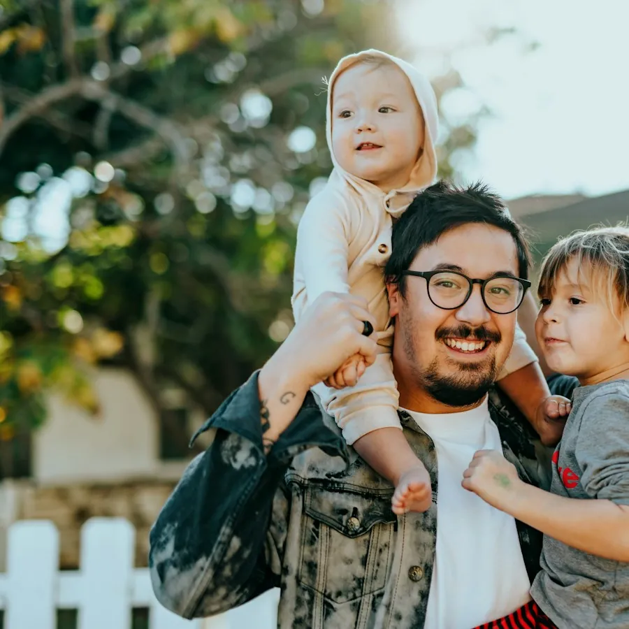 Dependent Visa 1 Dependent visa – father with his children ready to join family abroad